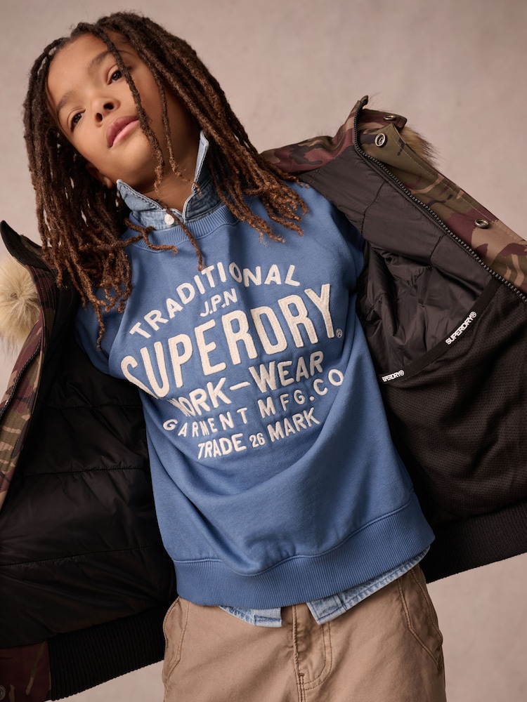 camouflage - Superdry Everest Bomber Coat - Image 4 of 14