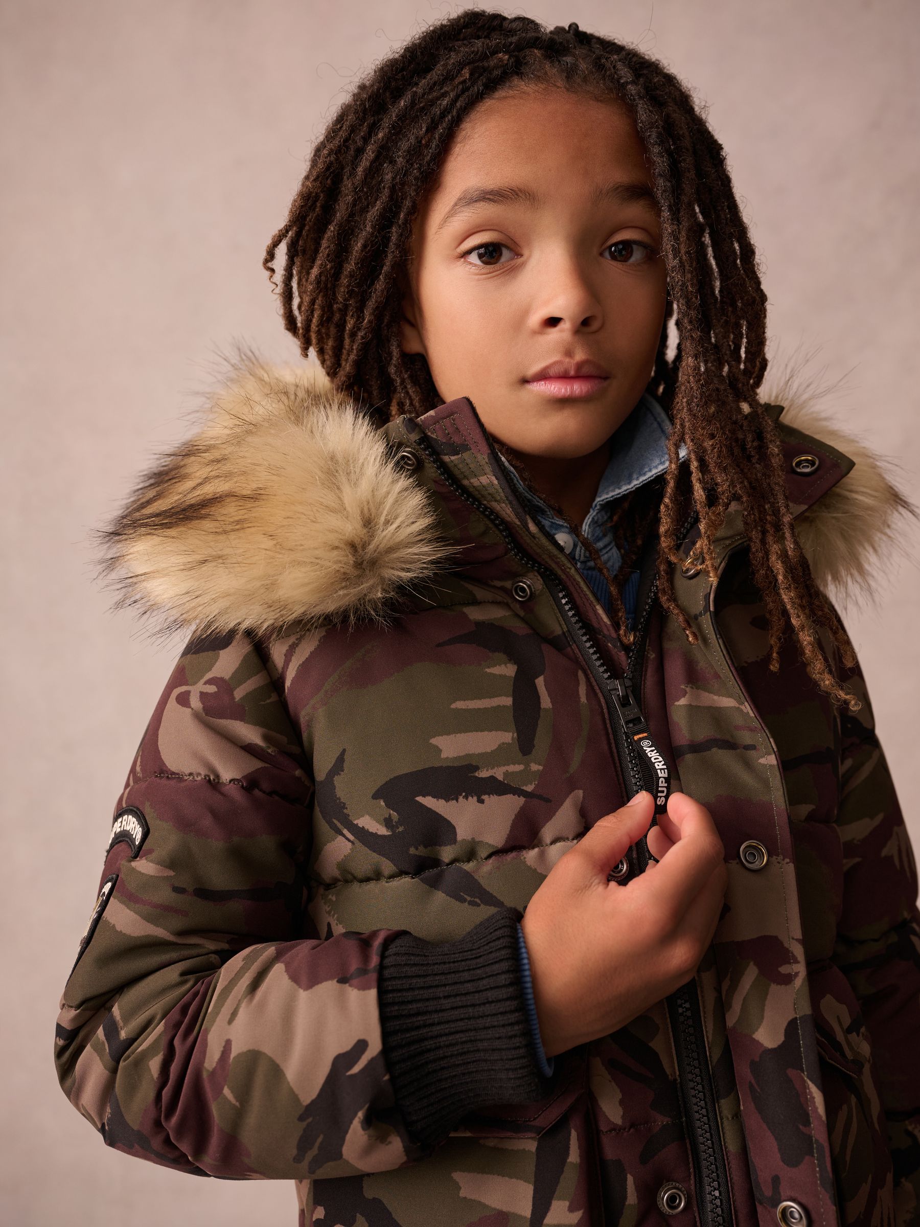 Superdry Camouflage Everest Bomber Coat