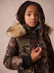 Superdry Camouflage Everest Bomber Coat - Image 5 of 14