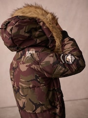 Superdry Camouflage Everest Bomber Coat - Image 6 of 14