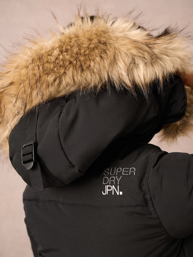 Noir - Superdry Everest Bomber Coat - Image 11 of 18