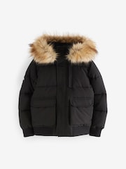 Superdry Black Everest Bomber Coat - Image 12 of 18