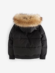 Superdry Black Everest Bomber Coat - Image 14 of 18