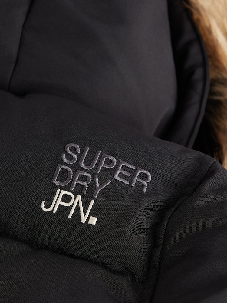 Noir - Superdry Everest Bomber Coat - Image 17 of 18