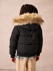 Superdry Black Everest Bomber Coat - Image 2 of 18