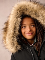 Superdry Black Everest Bomber Coat - Image 5 of 18