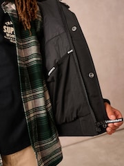 Superdry Black Everest Bomber Coat - Image 7 of 18