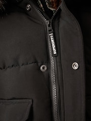 Superdry Black Everest Bomber Coat - Image 8 of 18