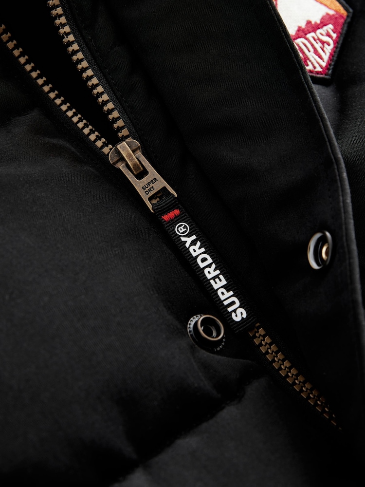 Noir - Superdry Everest Padded Gilet - Image 10 of 12
