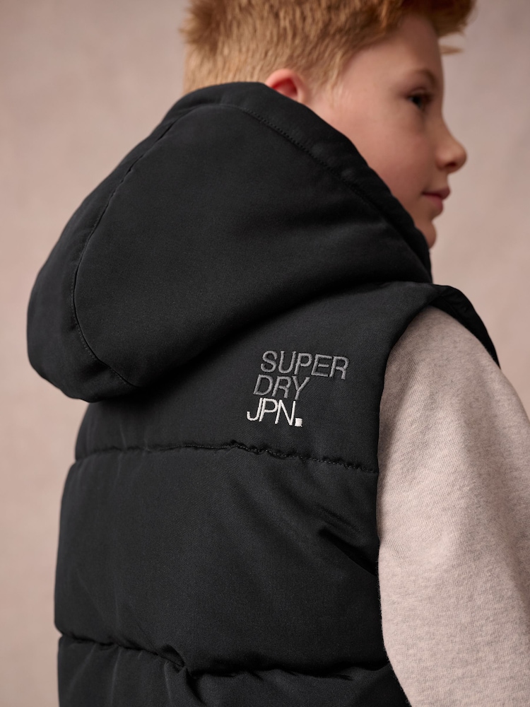 Noir - Superdry Everest Padded Gilet - Image 4 of 12