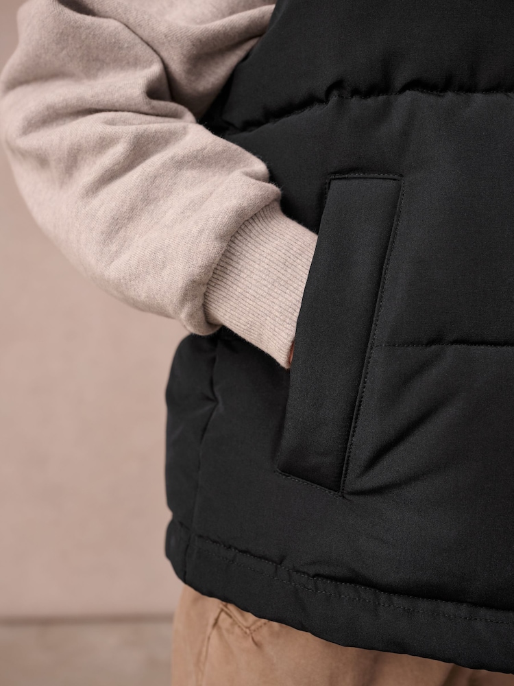 Noir - Superdry Everest Padded Gilet - Image 6 of 12