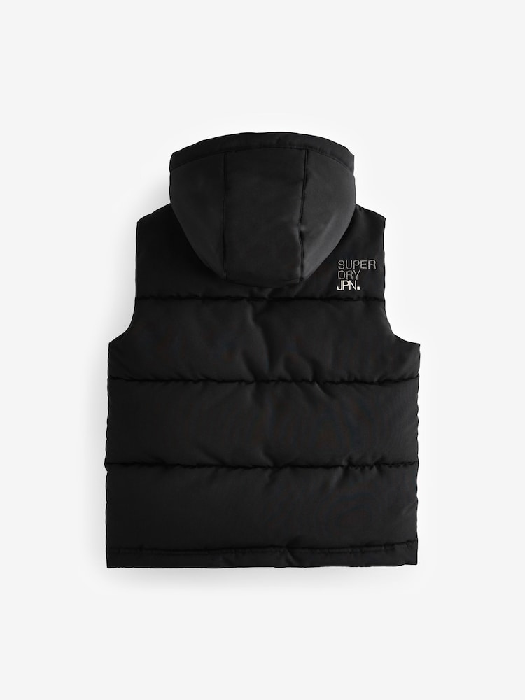 Noir - Superdry Everest Padded Gilet - Image 8 of 12