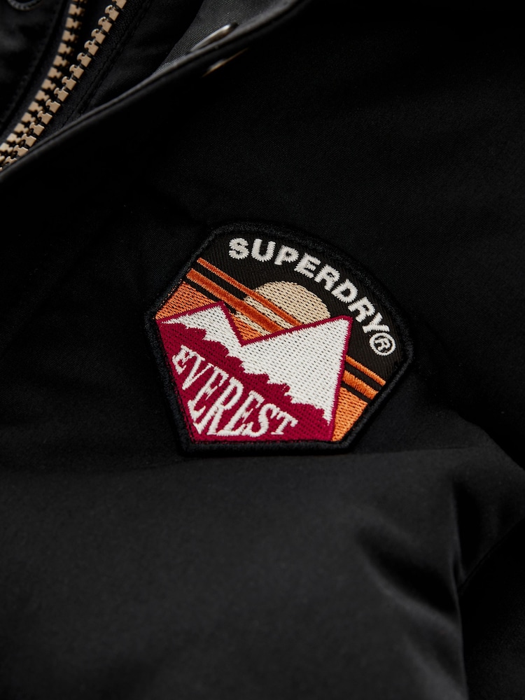 Noir - Superdry Everest Padded Gilet - Image 9 of 12