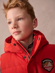 Superdry Orange Everest Padded Gilet - Image 4 of 12
