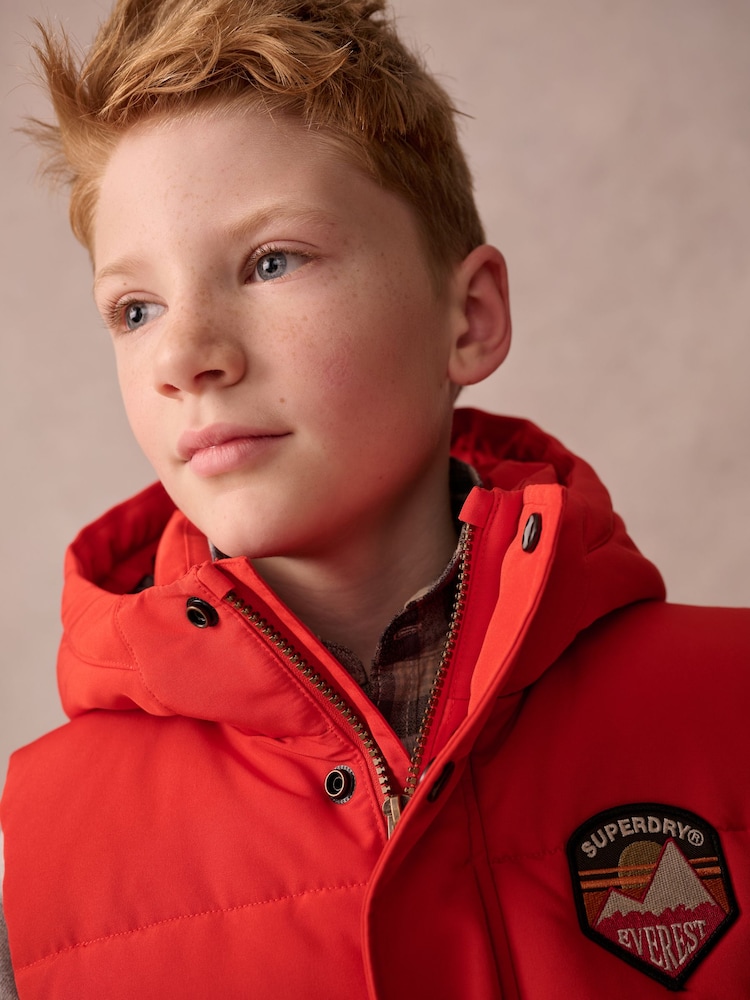 Orange - Superdry Everest Padded Gilet - Image 4 of 12