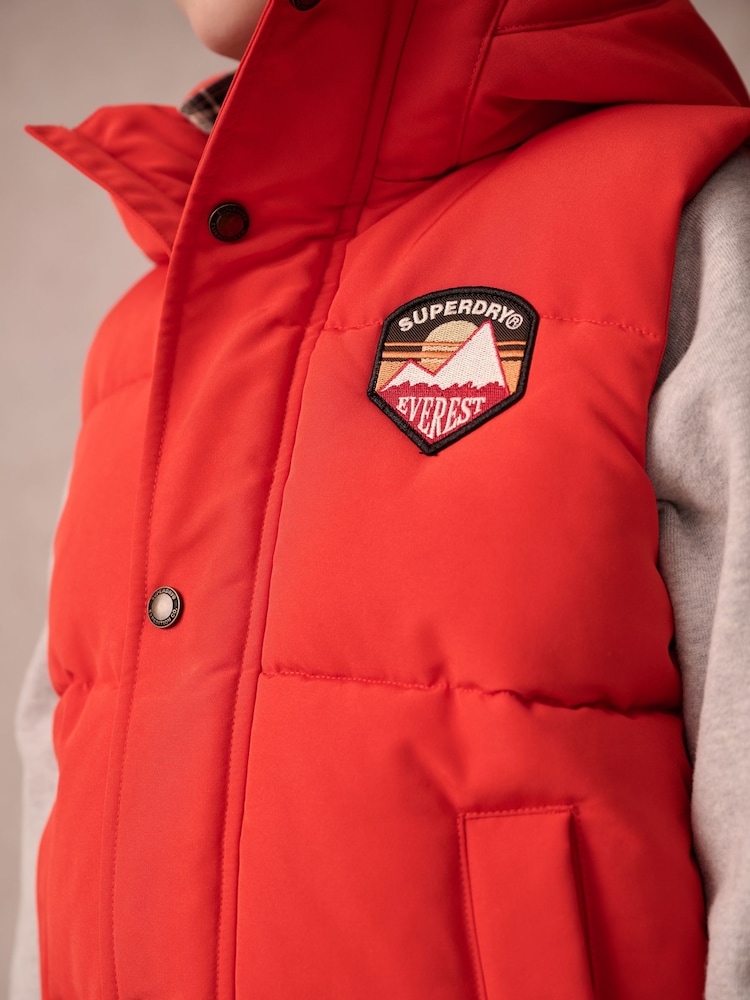 Orange - Superdry Everest Padded Gilet - Image 6 of 12