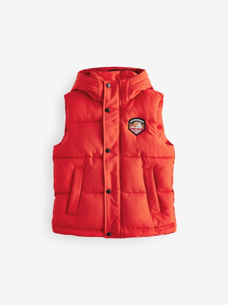 Orange - Superdry Everest Padded Gilet - Image 7 of 12
