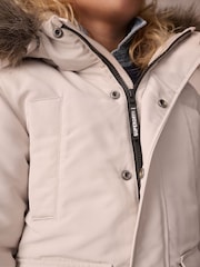 Superdry Cream Everest Parka Coat - Image 4 of 10
