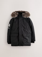 Superdry Black Everest Parka Coat - Image 15 of 17