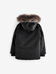Superdry Black Everest Parka Coat - Image 9 of 13
