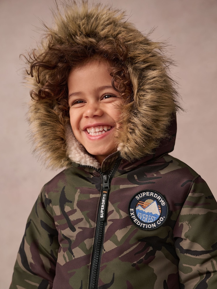Superdry Camouflage Everest Snowsuit - Image 3 of 11