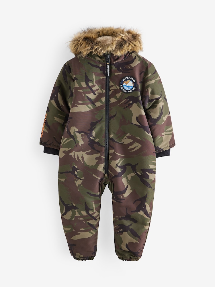 Superdry Camouflage Everest Snowsuit - Image 7 of 11
