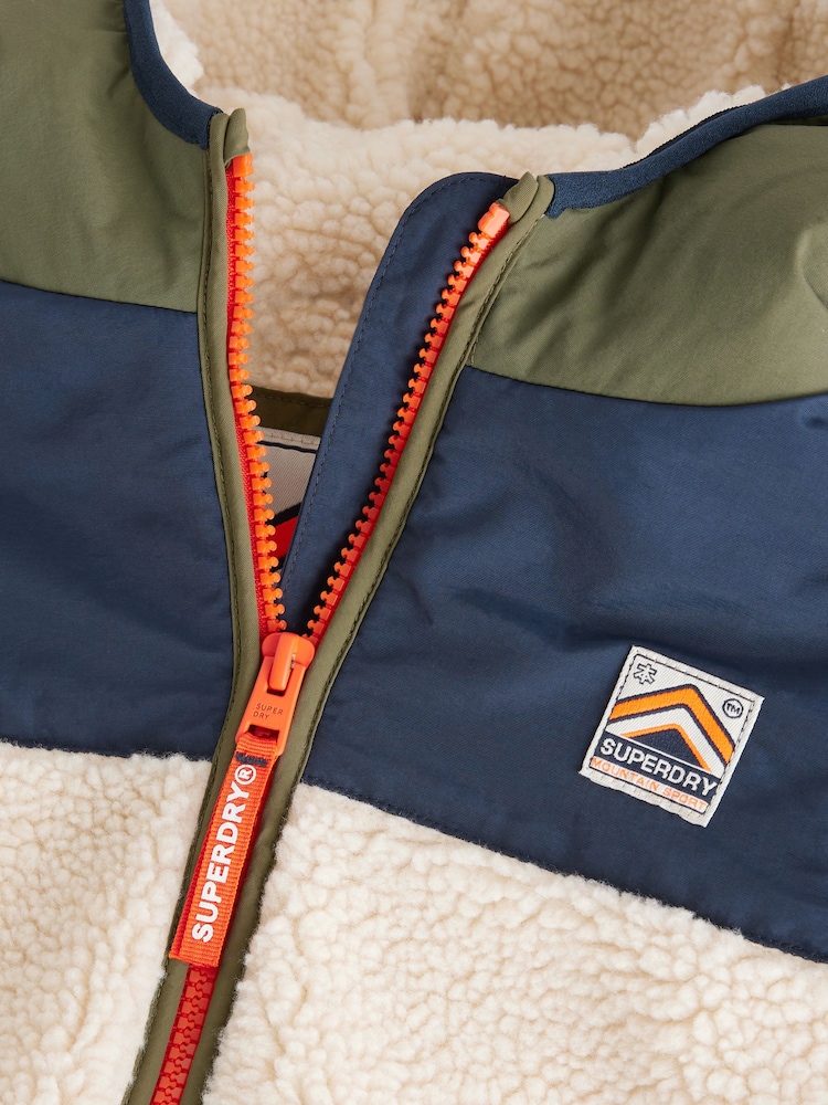 Superdry Beige Sherpa Snowsuit - Image 9 of 10