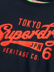 Superdry Navy Essentials T-Shirt - Image 3 of 5
