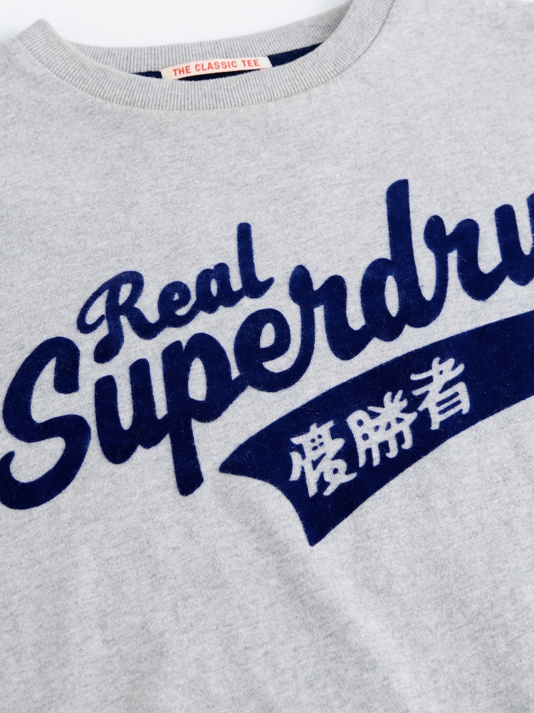 Superdry Grey Essential T-Shirt - Image 3 of 5