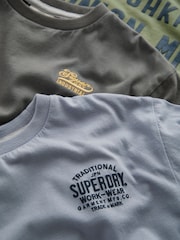 Superdry Multicolour T-Shirt 3 Pack - Image 9 of 10