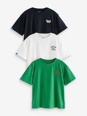 Superdry Green/White T-Shirt 3 Pack - Image 1 of 8