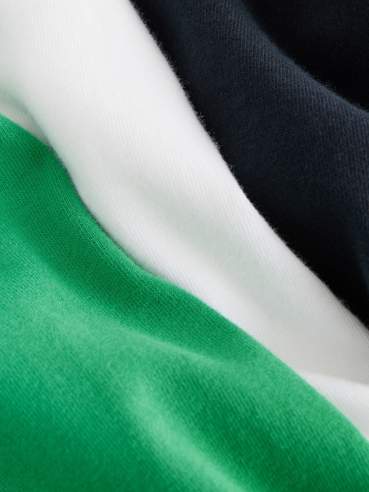 Superdry Green/White T-Shirt 3 Pack - Image 6 of 8