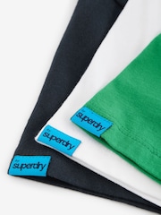 Superdry Green/White T-Shirt 3 Pack - Image 7 of 8