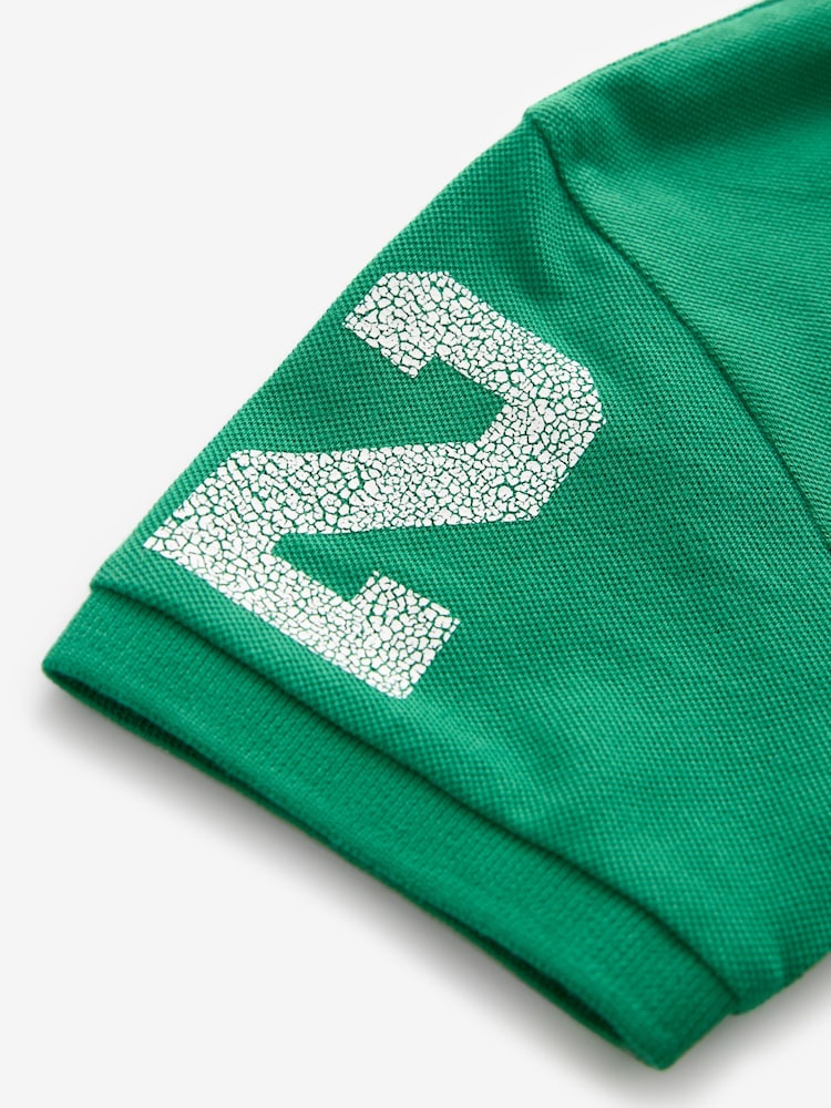 Superdry Green Embroidered Polo Shirt - Image 9 of 9