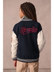 Superdry Navy Varsity Bomber Jacket - Image 2 of 13