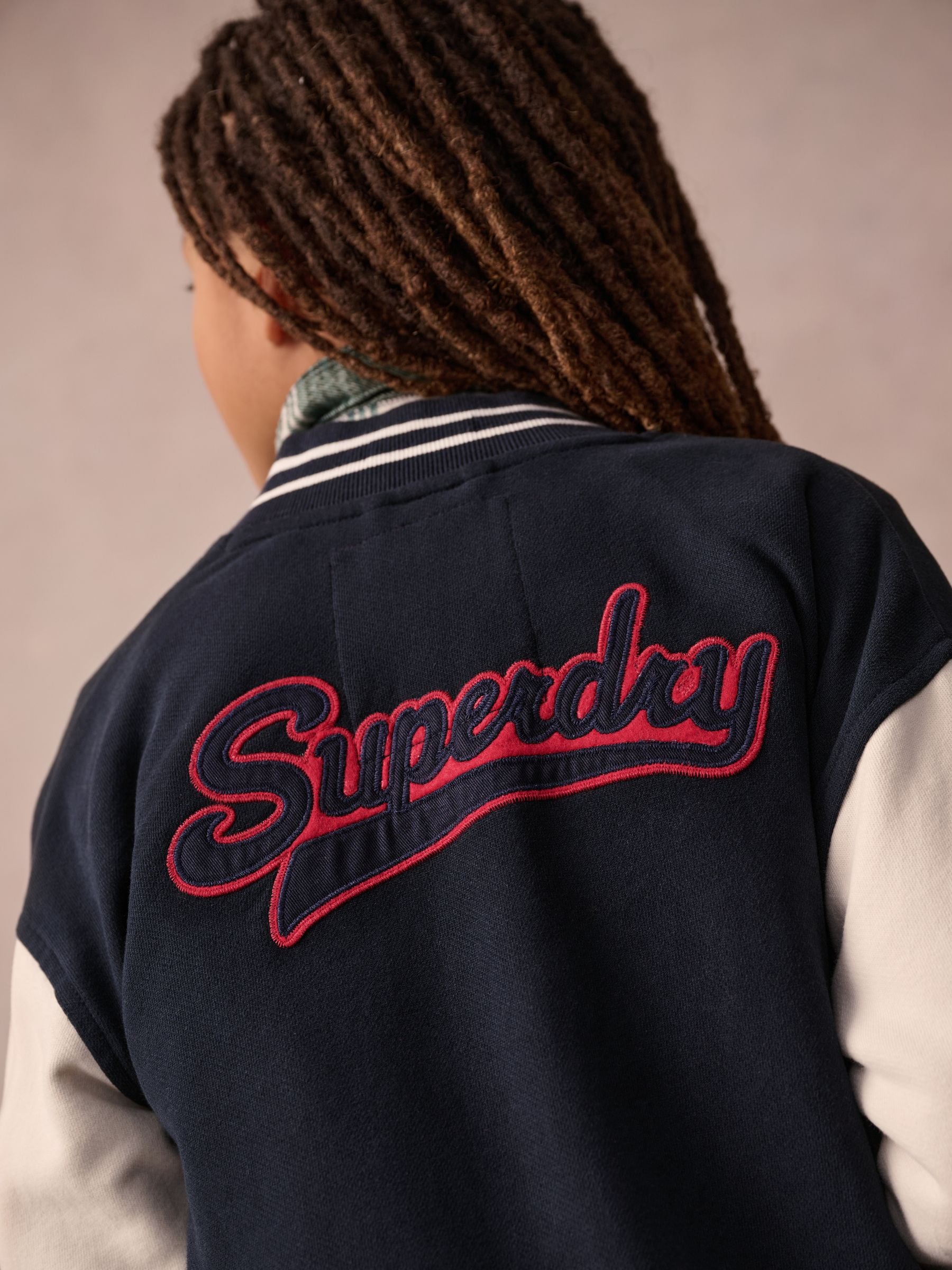 Buy Superdry Navy Varsity Bomber Jacket from Next United Arab Emirates
