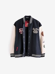 Superdry Navy Varsity Bomber Jacket - Image 9 of 13