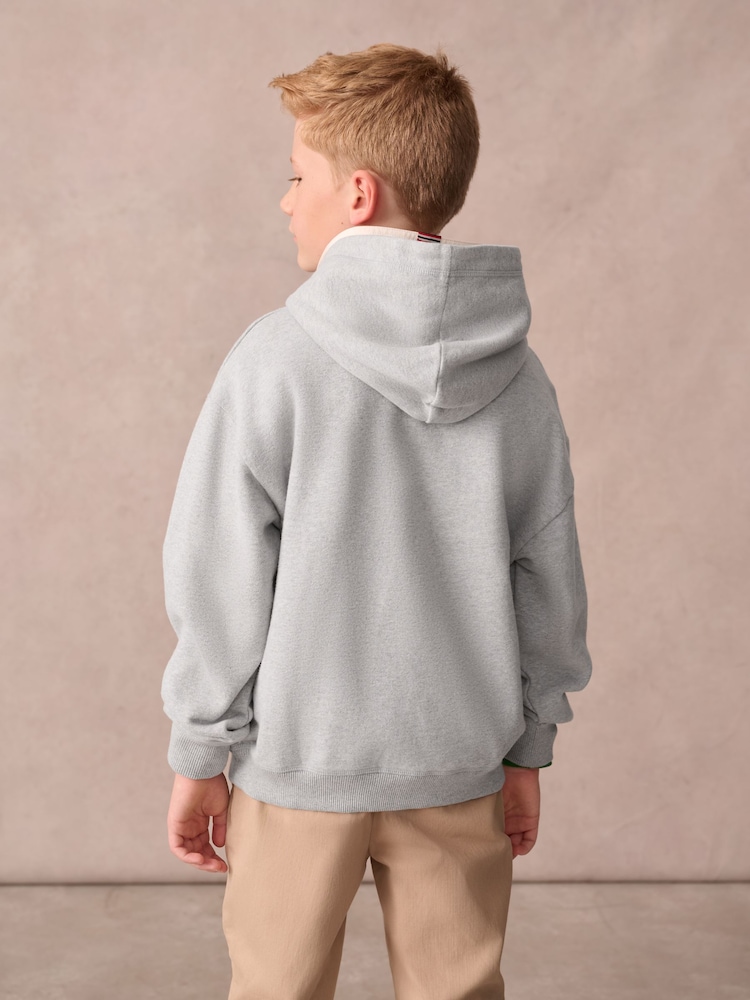 Gris - Sudadera básica con capucha de Superdry - Imagen 2 de 8