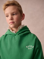 Verde - Sudadera básica con capucha de Superdry - Imagen 3 de 8