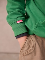 Verde - Sudadera básica con capucha de Superdry - Imagen 4 de 8