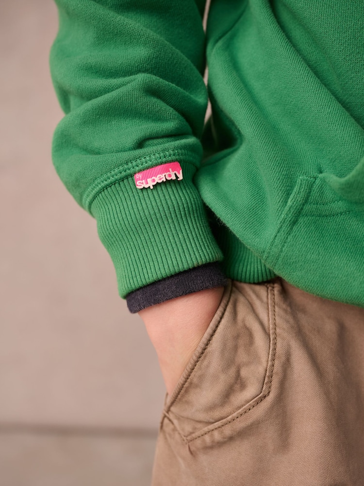 Superdry Green Essentials Hoodie - Image 4 of 8