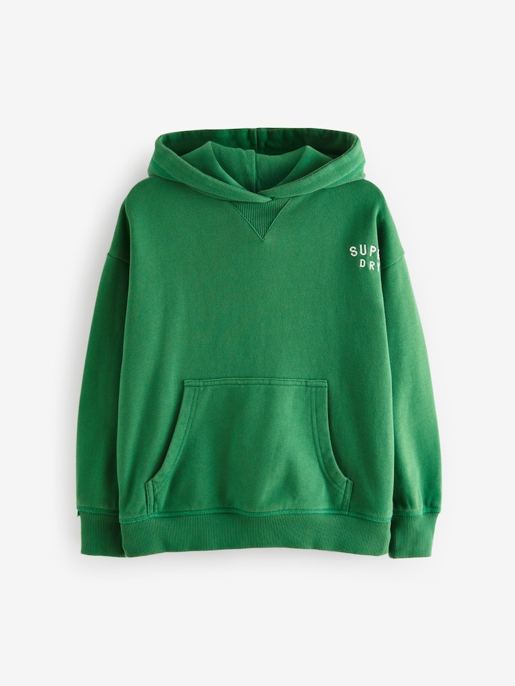 Superdry Green Essentials Hoodie - Image 5 of 8
