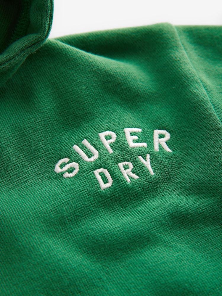 Superdry Green Essentials Hoodie - Image 7 of 8