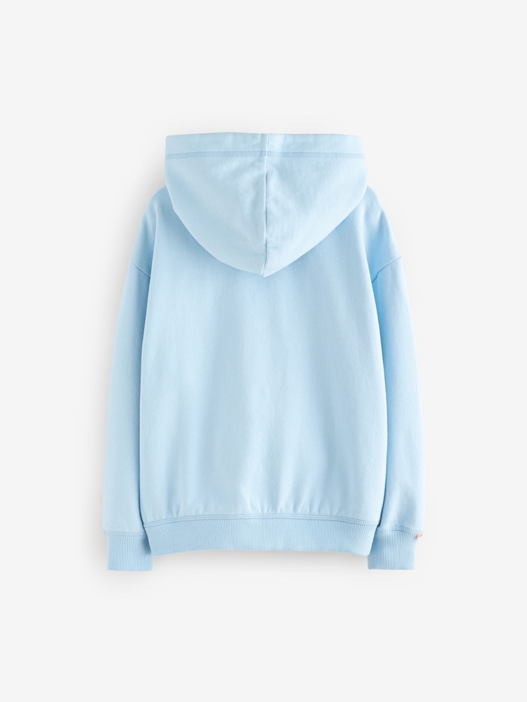 Superdry Blue Essentials Hoodie - Image 6 of 9