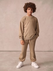 Superdry Beige Sweat Set - Image 1 of 9