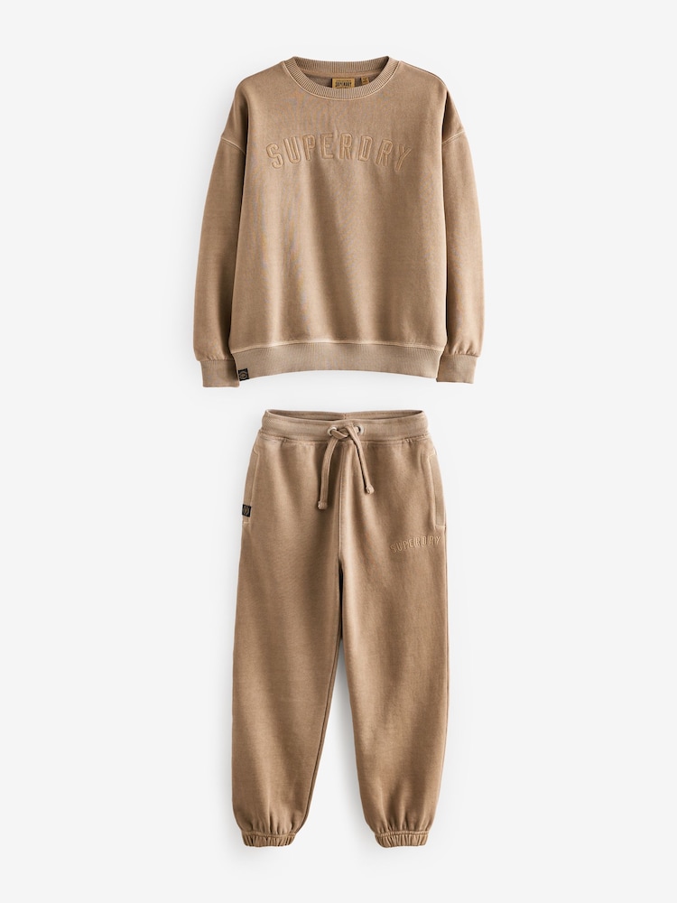 Superdry Beige Sweat Set - Image 6 of 9