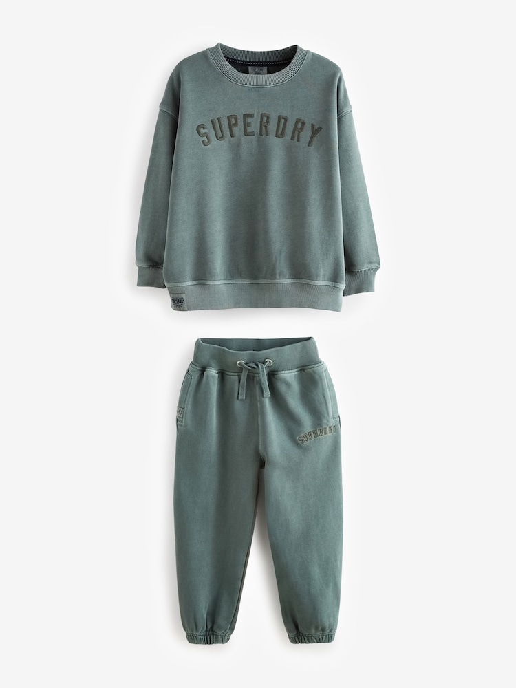 Superdry Green Sweat Set - Image 6 of 9