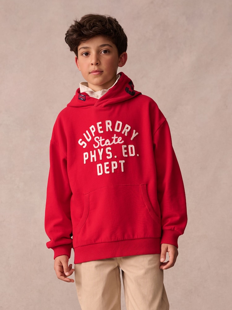 Superdry Red Hoodie - Image 1 of 10
