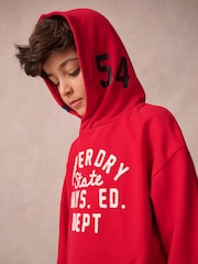 Superdry Red Hoodie - Image 4 of 10