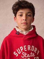 Superdry Red Hoodie - Image 6 of 10